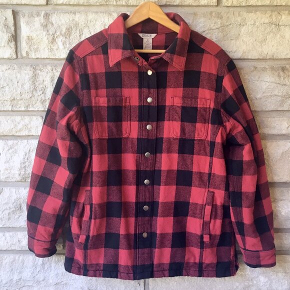 Duluth Trading Co. Flannel Shacket -  Buffalo Plaid - Picture 1 of 6